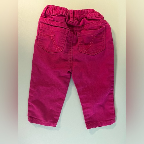 The Children’s Place Magenta Pink Jean Pants, Baby Girl Size 6-9 month - Picture 2 of 9
